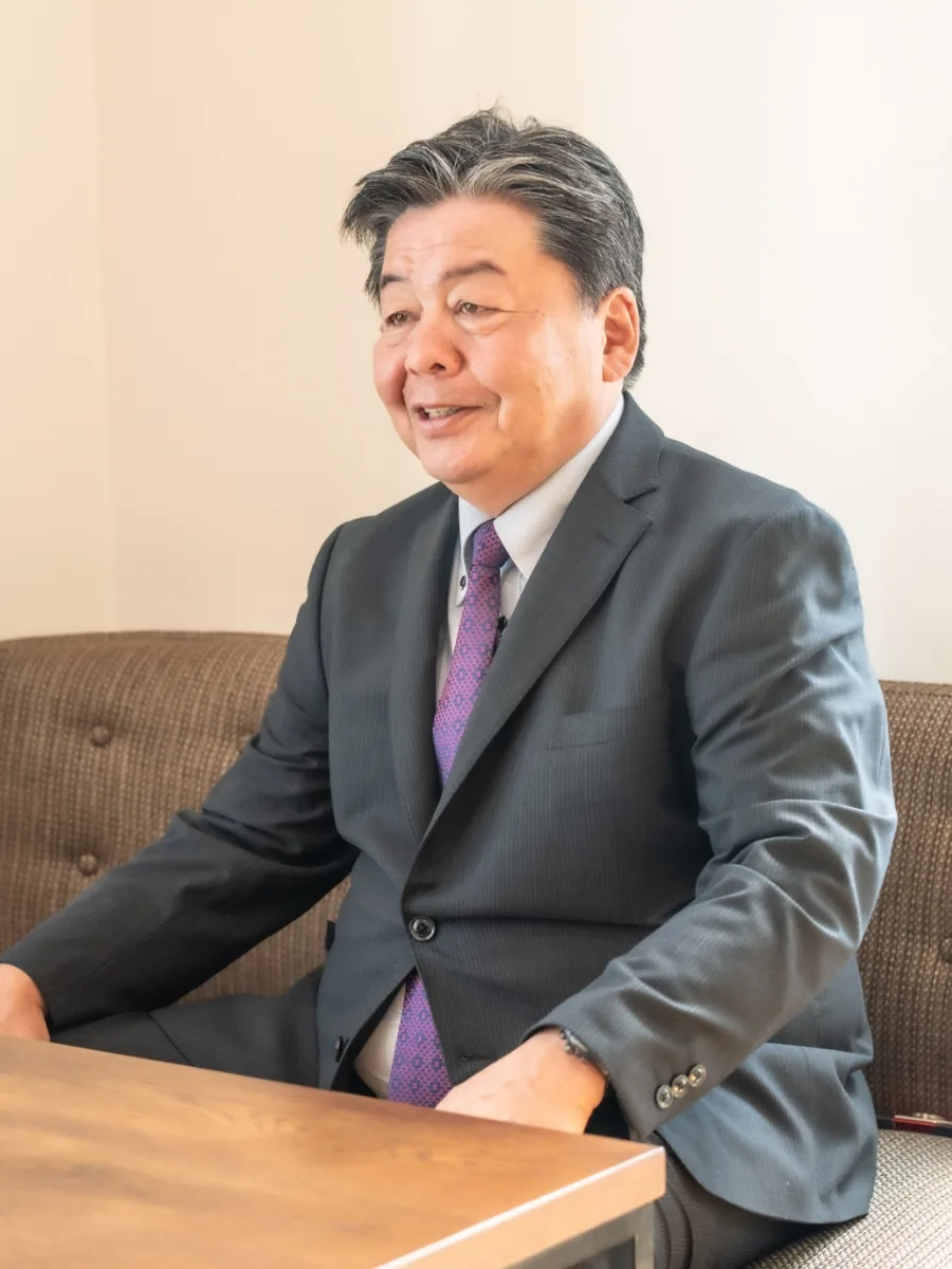 家づくりへの想いを語る代表取締役 中込康次